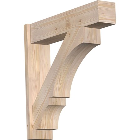 Ekena Millwork Balboa Block Smooth Outlooker, Douglas Fir, 7 1/2"W x 32"D x 32"H OUT08X32X32BOA05SDF